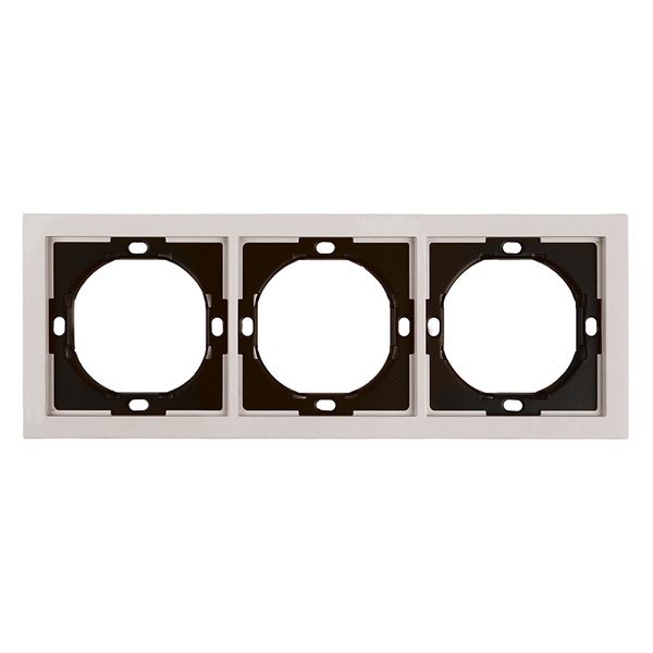 Рамка Stekker Мия PFR00-3003-08 3 поста, пудровый жемчуг