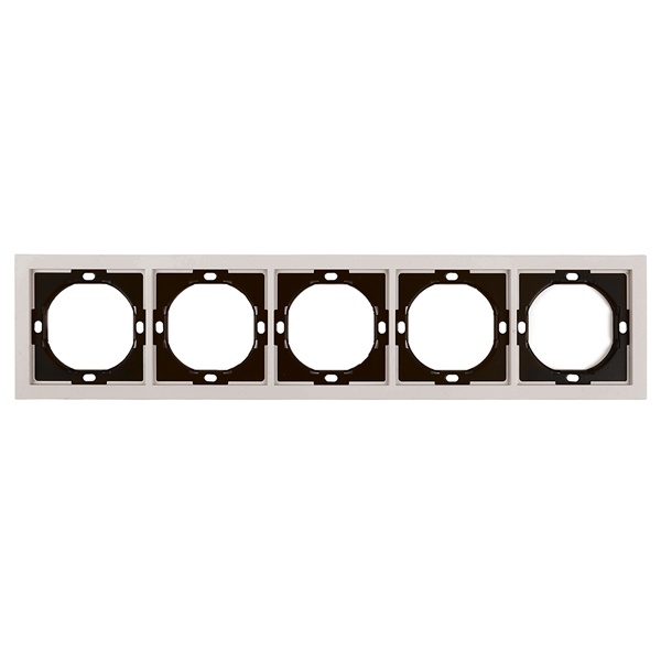 Рамка Stekker Мия PFR00-3005-08 5 постов, пудровый жемчуг