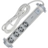 Фильтр сетевой ИЭК Comfort СФ-04К 4х2P+PE 16А 3м 3х1,5мм2 белый