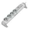 Удлинитель ИЭК Comfort У04К 4 мест 4х2P+PE заземление шторки 16А USB A+C 20Вт 3м 3х1,5мм2 белый