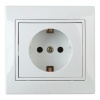 Розетка Intro 2P+E Schuko 16А 250В IP20 Plano, белый 1-202-01