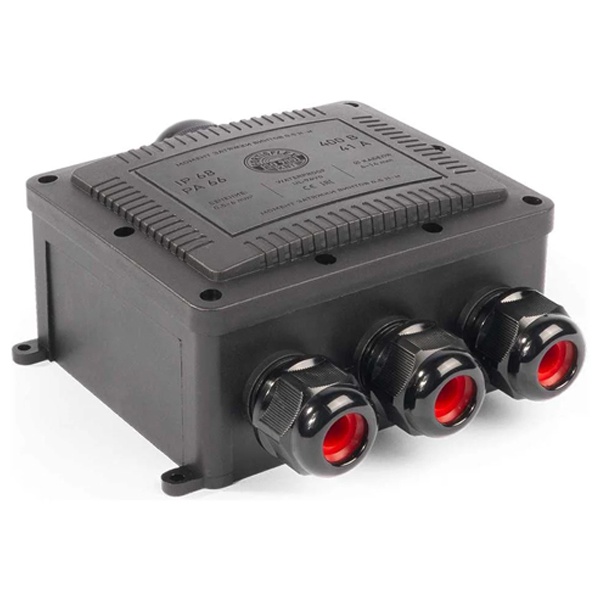 Коробка распределительная герметичная Fortisflex MG Box XL-4 4 выхода IP68 черный