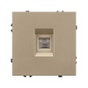 Розетка компьютерная Arlight Nobe RJ-45 кат.6, золотой песок