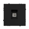 Розетка телефонная Arlight Nobe RJ-11 4C, черный оникс