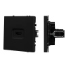 Розетка HDMI Arlight Nobe, черный оникс