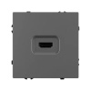Розетка HDMI Arlight Nobe, серый базальт
