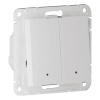 Умный двухклавишный выключатель AtlasDesign Sber & Systeme Electric 10А Zigbee L(N) подсветка, белый