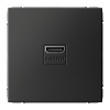 Розетка HDMI SE ArtGallery 2.0 А-А до 18 Гбит/с базальт
