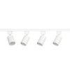Светильники трековые однофазные ЭРА TR70-SET4-GU10-WH под лампу GU10 с шинопроводом 80см (уп. 4шт)