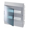 Шкаф в нишу ABB Mistral41 36М (2x18) зеленая прозрачная дверь клеммный блок 41A18X22A