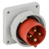 Вилка встраиваемая ИЭК ССИ-3142 16А-6ч 380В 3P+PE IP67