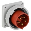 Вилка встраиваемая ИЭК ССИ-3152 16А-6ч 380В 3P+PE+N IP67