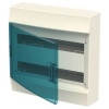 Шкаф настенный ABB Mistral41 36М (2x18) зеленая прозрачная дверь клеммы