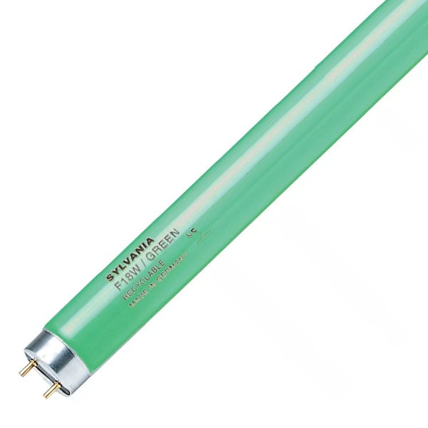 Люминесцентная линейная лампа T8 F 18W GREEN G13 зеленая 590mm Sylvania