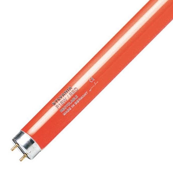 Люминесцентная линейная лампа T8 F 36W RED G13 красная 1200mm Sylvania