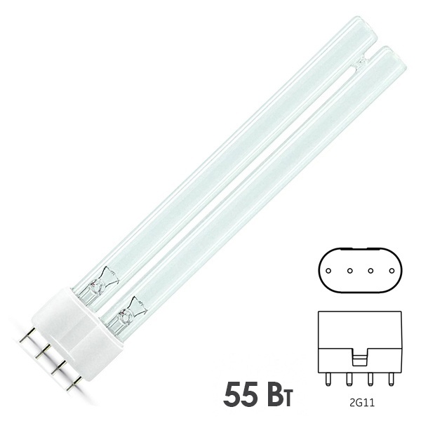 Лампа бактерицидная Philips TUV PL-L 55W HF 4P 2G11 специальная безозоновая 871150063379840