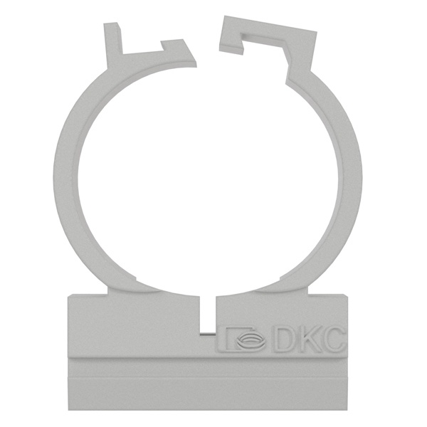 Держатель-крепеж для труб и гофры двухкомпонентный 20 мм серый DKC