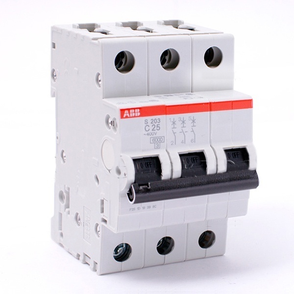 Автоматический выключатель ABB 3-полюсный S203 C25 (автомат электрический)