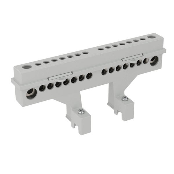 Клеммный блок для шкафов на 8 модулей 63А N+PE 2х8 отвестий в комплекте с крепежом DKC