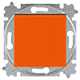 Механизмы c накладками ABB Levit оранжевый / дымчатый черный