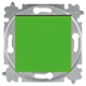Механизмы c накладками ABB Levit зеленый / дымчатый черный