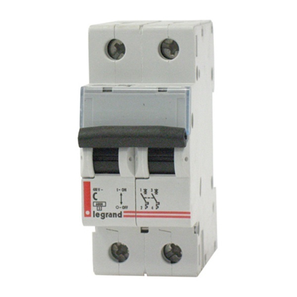 Автоматический выключатель Legrand DX 2-полюсный 20A -2М(тип С) (автомат электрический)