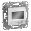 Терморегулятор  комнатный (от +5 до +35 градусов) программируемый 8А SE Unica, белый