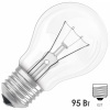 Лампа накаливания ЛОН 95Вт 220В Е27 прозрачный (8101502/305000200) (ЛОН)