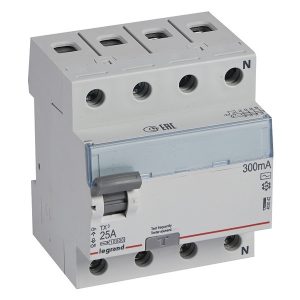 УЗО Legrand TX3 ВДТ 4П 25А 300мА тип AC (ВДТ)