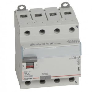 УЗО Legrand DX3 ВДТ 4П 25А 300мА тип AC (ВДТ)