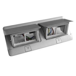 Лючок Legrand 8 (2х4) модулей алюминий