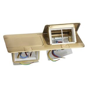Лючок Legrand 8 (2х4) модулей латунь