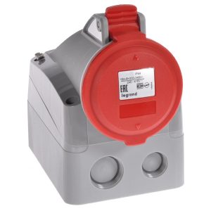 Розетка накладная Legrand P17 16А 3К+H+З 380В IP44