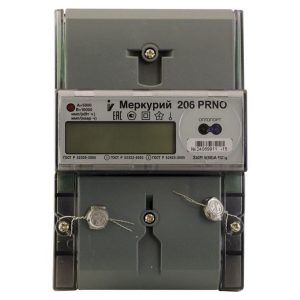 Электросчетчик Меркурий 206 PRNO 5-60А/230В кл.т.2,0 многотарифный ЖКИ RS-485