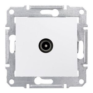 Розетка TV оконечная 1dB Sedna белая