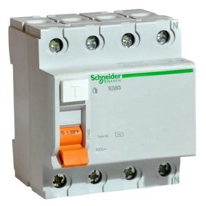 УЗО Schneider Electric ВД63 4П 63А 30мА AC (ВДТ)