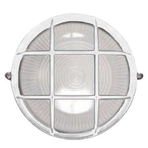Светильник ИЭК НПП1302 белый/круг с решеткой 60Вт IP54