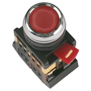 Кнопка Generica ABLFS-22 красный d22мм неон/240В 1НО+1НЗ
