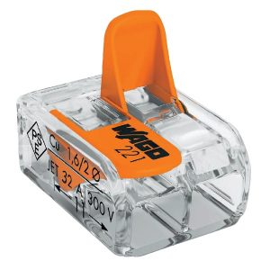 Клеммник WAGO 2 (одножильных или многожильных) х 0,08-4 мм 32A Cu [уп. 100шт]