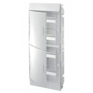 Шкаф в нишу ABB Mistral41 48М (4x12) непрозрачная дверь, клеммы (1SLM004102A1108)