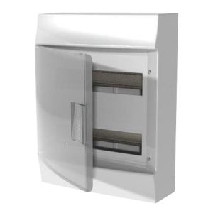 Шкаф настенный ABB Mistral41 24М (2x12) прозрачная дверь, клеммы (1SPE007717F0521)