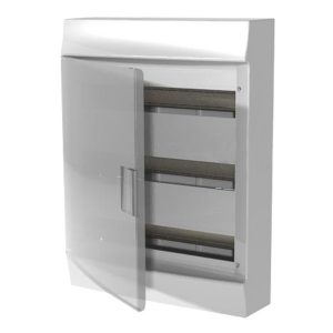 Шкаф настенный ABB Mistral41 54М (3x18) прозрачная дверь, клеммы (1SPE007717F1021)