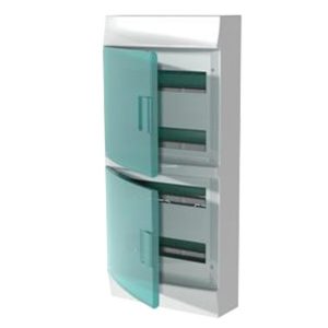 Шкаф настенный ABB Mistral41 (4x12) 48М зеленая дверь без клеммного блока 41P12X42