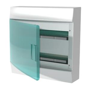 Шкаф настенный ABB Mistral41 36М (2x18) зеленая дверь без клеммного блока 41P18X22