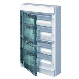 Влагозащищенный настенный шкаф ABB Mistral65 72М 4х18 прозрачная дверь с клеммным блоком 65P18X42A