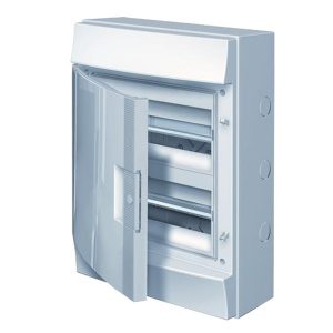 Влагозащищенный настенный шкаф ABB Mistral65 24М 2х12 непрозрачная дверь без клеммников 65P12X21