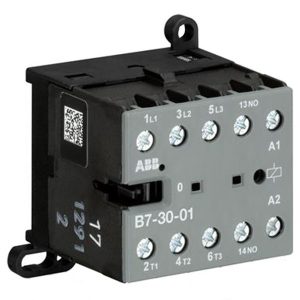 Миниконтактор ABB B7-30-01 12A (400В AC3) 20A (400В AC1) катушка 230В АС