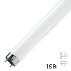 Люминесцентная линейная лампа T8 Osram L 15W/77 FLUORA G13 для растений 438mm