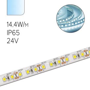 Светодиодная лента Feron LS607 60SMD(5050) 14.4W/м 6500K 12V IP65 5000х10х3.8mm холодный белый