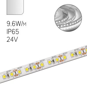 Светодиодная лента Feron LS613 120SMD(3528) 9.6W/м 12V IP65 5000х10х3.8mm белый